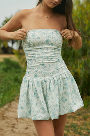 Mini Vestido Ivonne - Green Birds