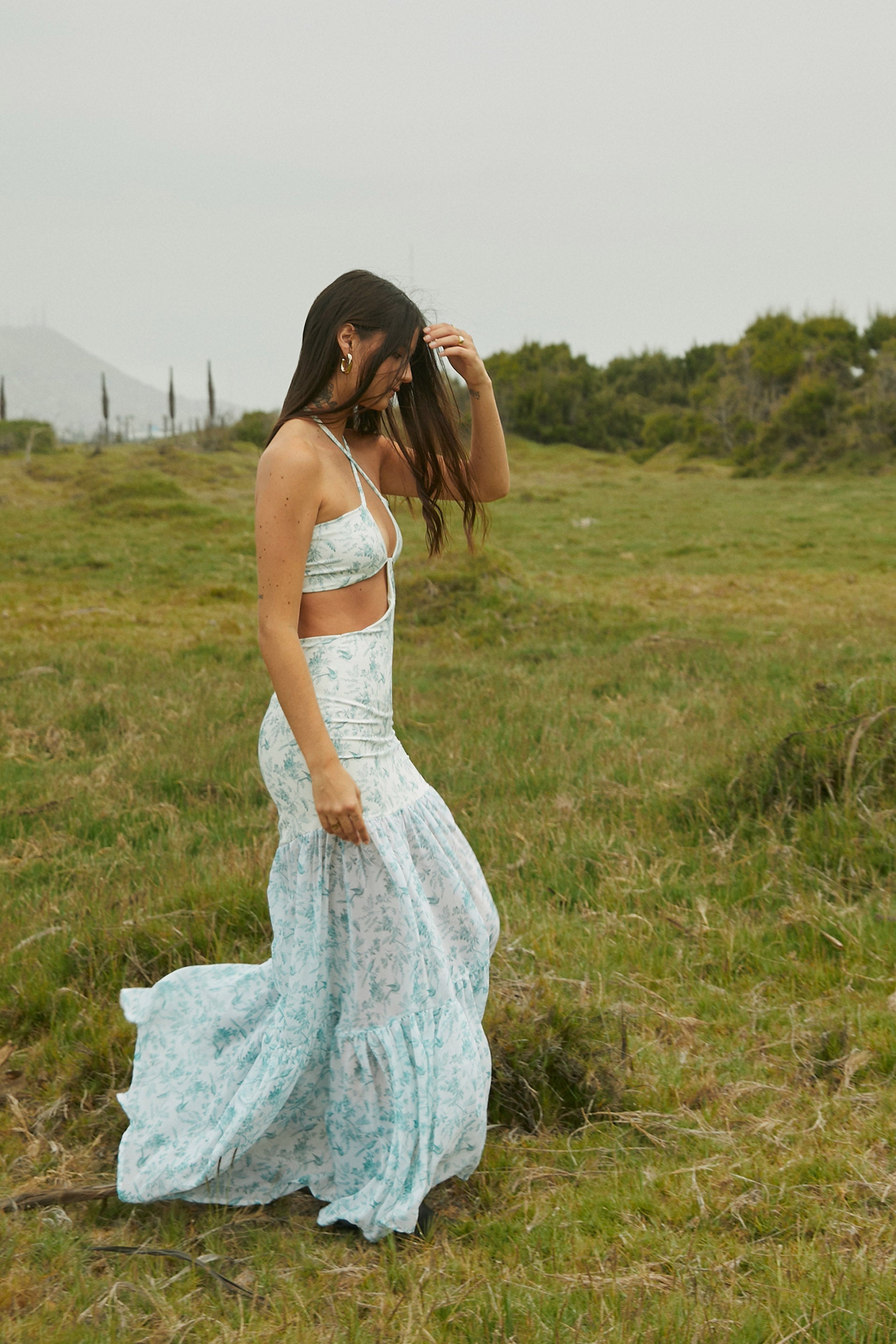 Vestido Sorella - Green birds