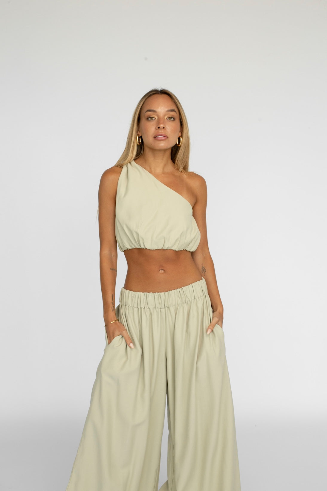 Pantalon Leah - Verde pastel