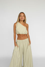 Pantalon Leah - Verde pastel