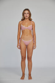 Bikini Bottom Dinna - Vichy Red