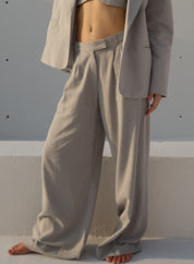 Pantalón Sienna - Crema & Gris