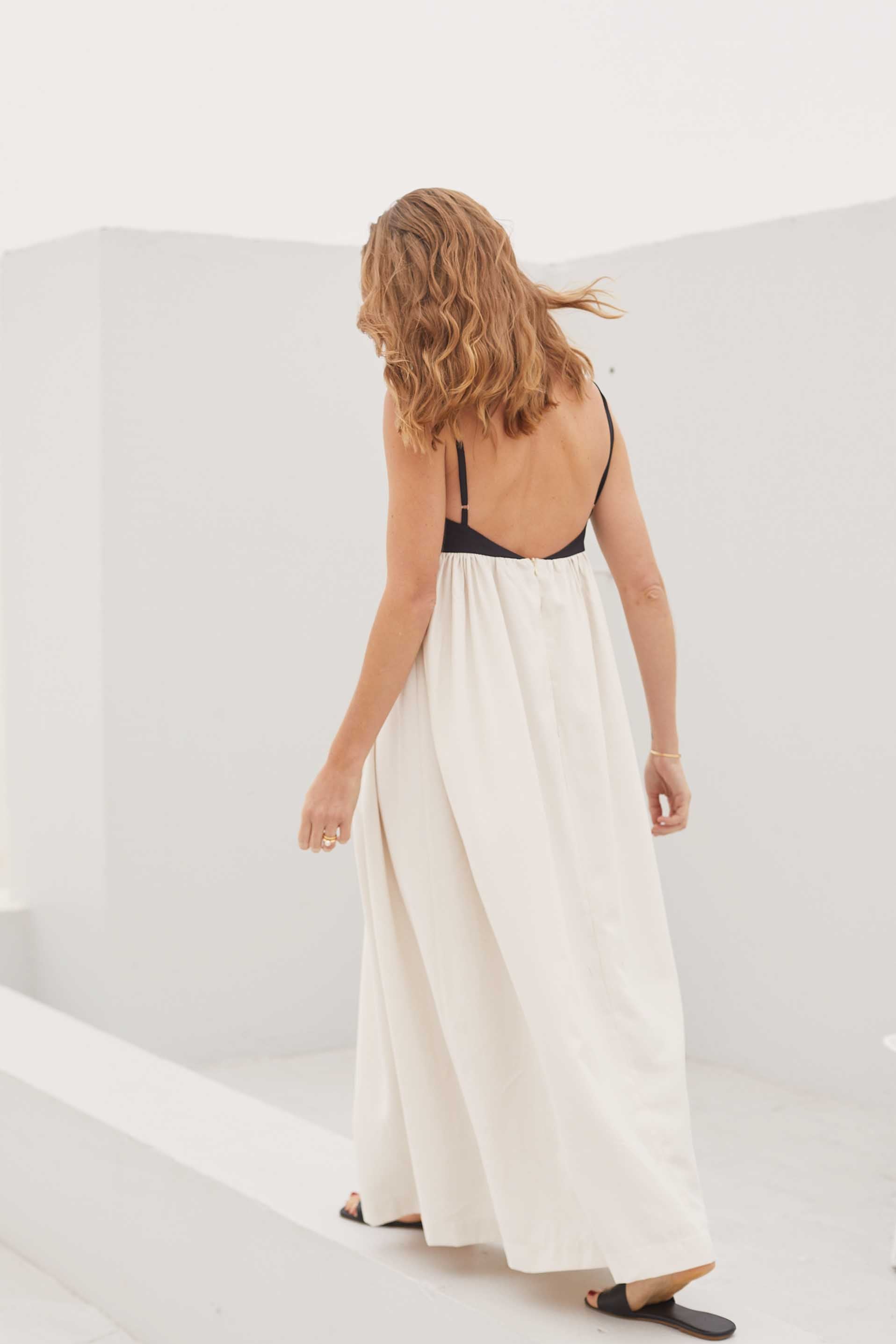 Vestido Drea - Negro/Natural
